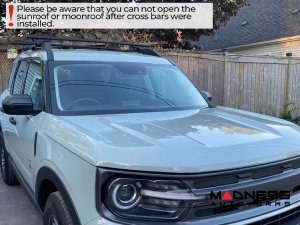 Ford Bronco Sport Roof Rack Cross Bars - for models w/ factory roof rails - Black - 2021-2024